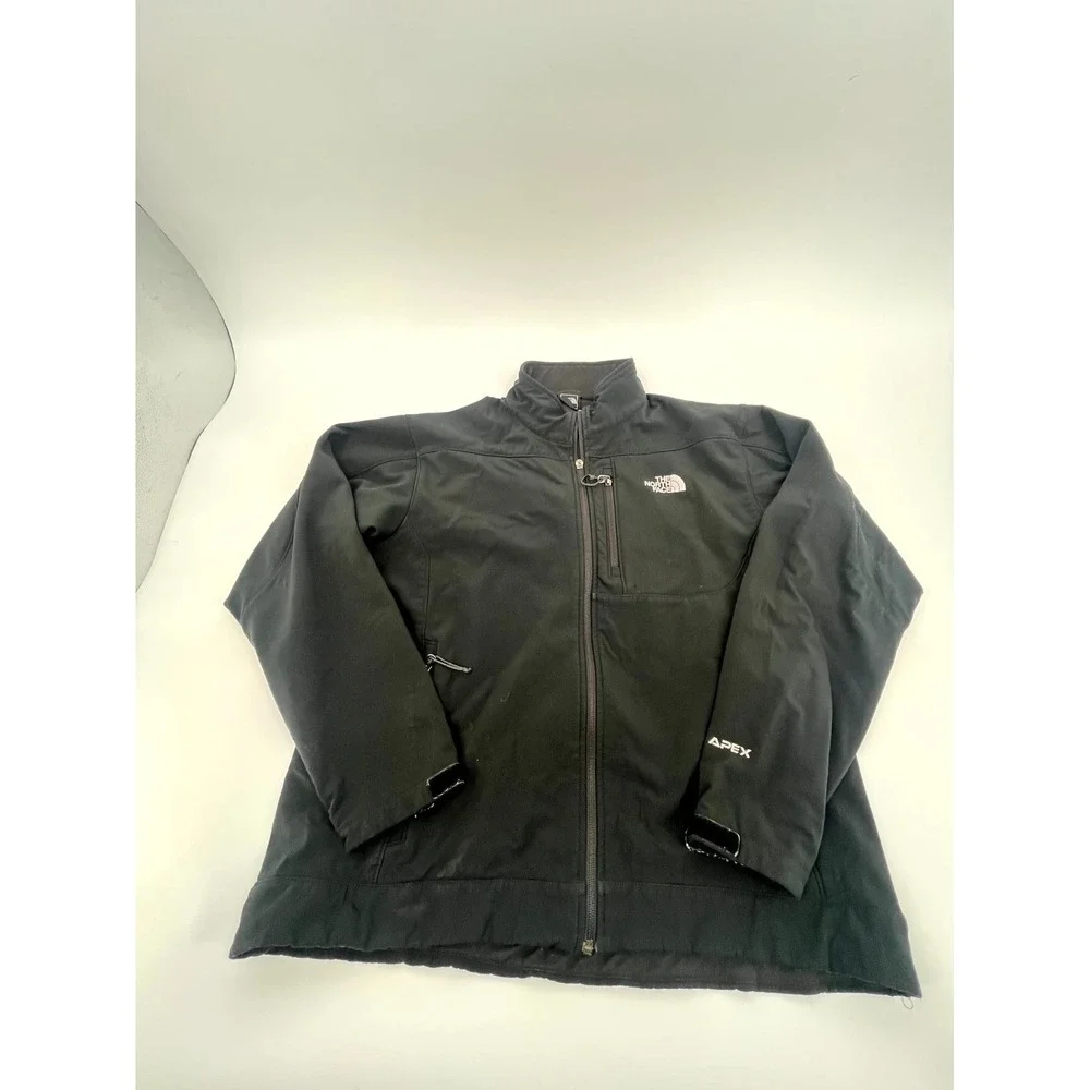 The North Face Apex Bionic 3 Jacket Mens Large Black Full Zip Water Repellent